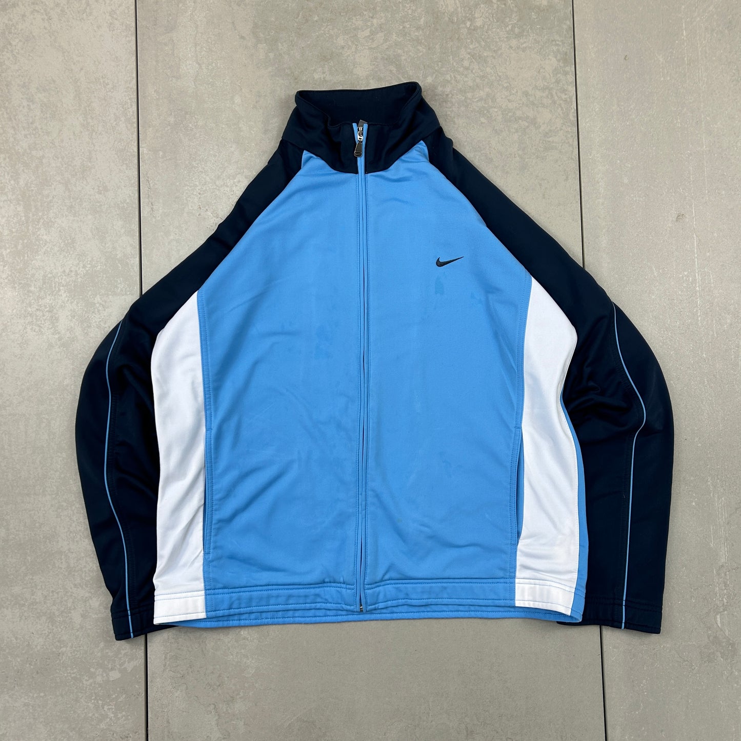 Vintage Nike Blue Tracksuit Track Shell Windbreaker Jacket - M