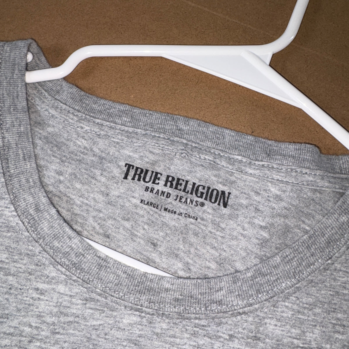True Religion Y2K Grey T Shirt - L