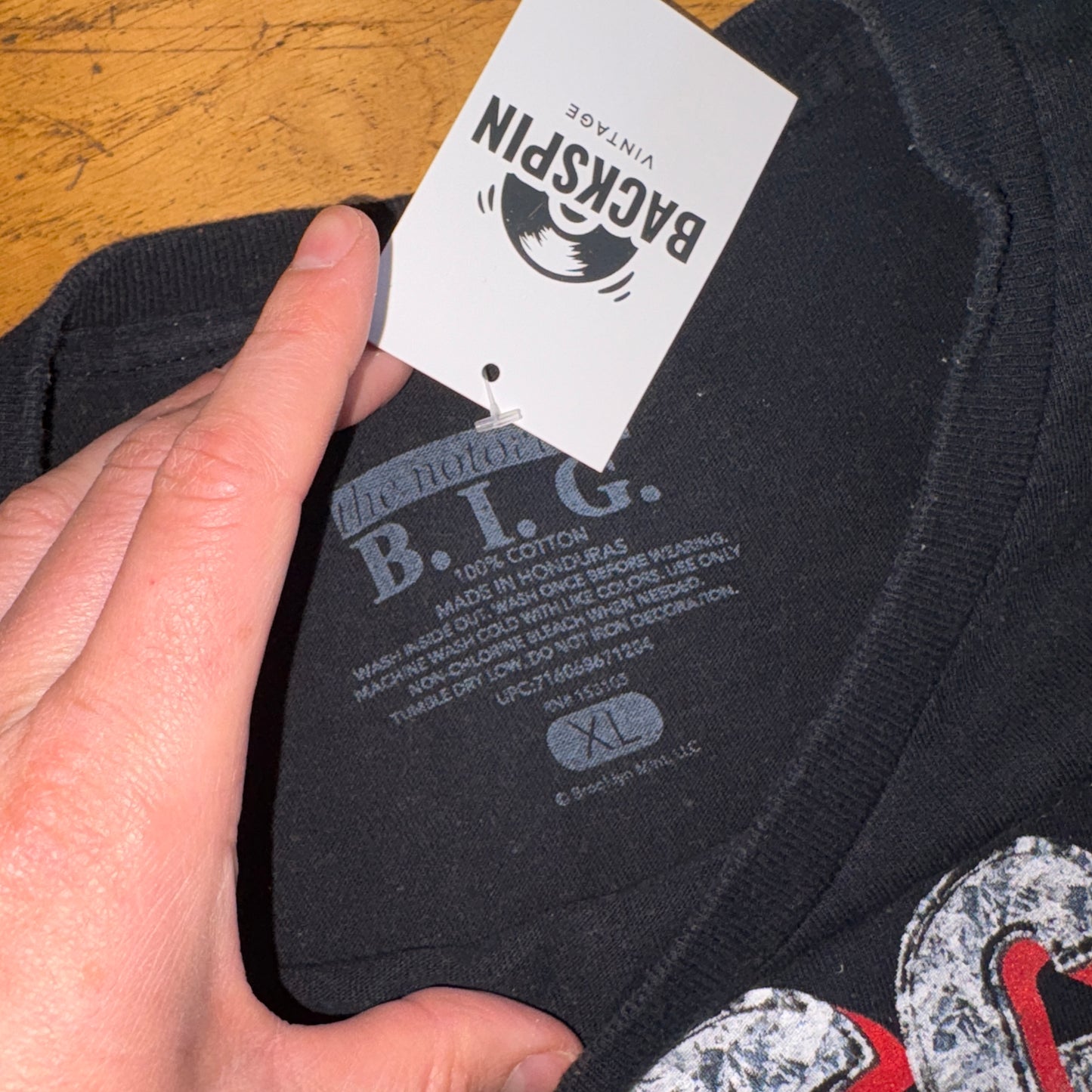 Vintage Biggie Smalls Y2K Black Graphic T-Shirt - XL