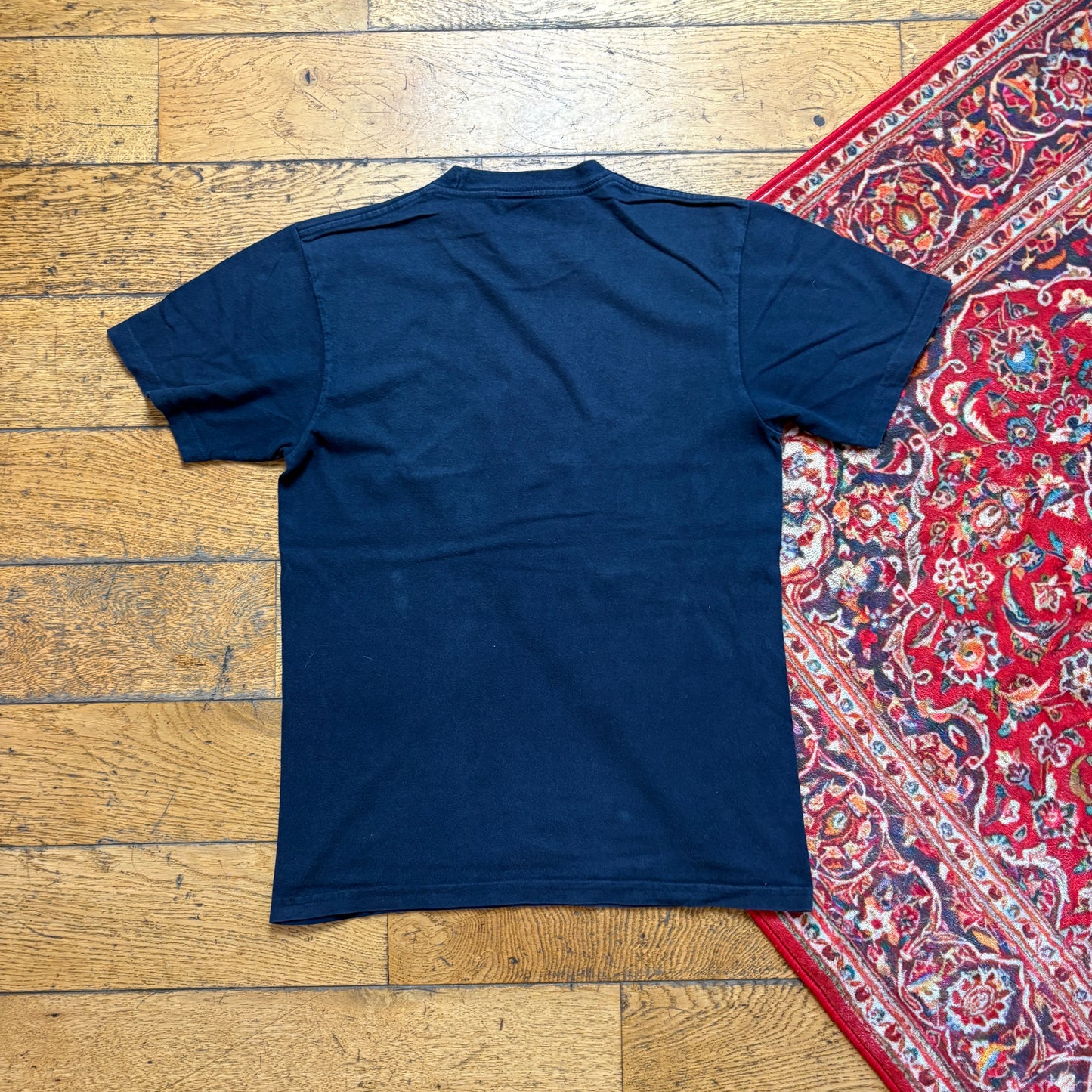 Vintage Supreme Dark Navy Spellout Graphic T-Shirt - XS