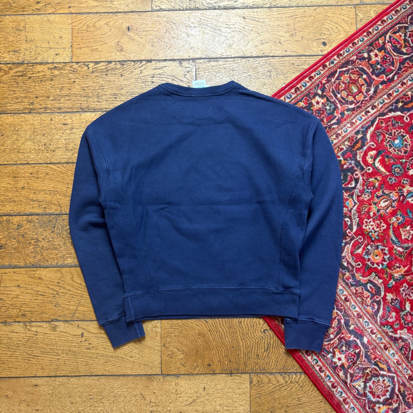 Vintage Champion Navy Womens Embroidered Sweatshirt - S