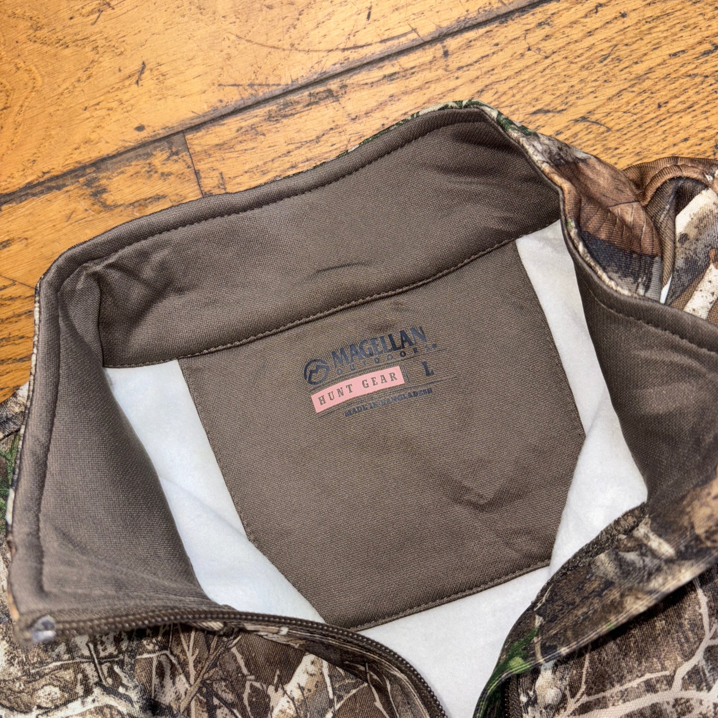 Vintage Realtree Camo Green Womens Zip Sweatshirt - L