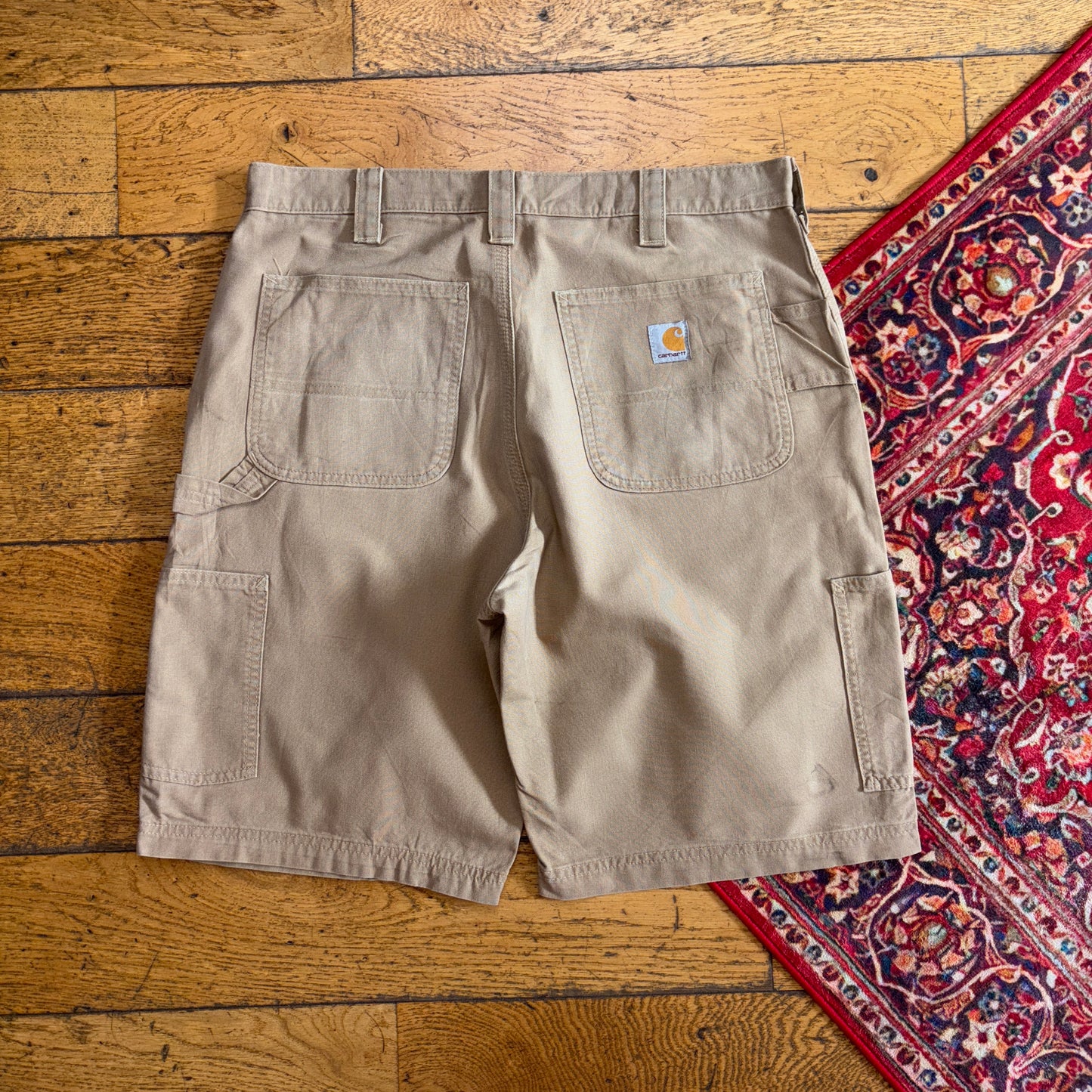 Vintage Carhartt Brown Workwear Baggy Carpenter Shorts - 34