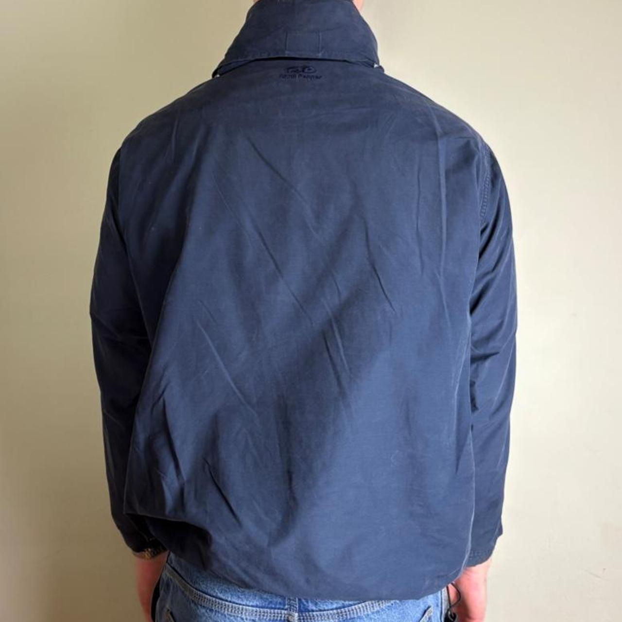 Vintage Chilli Pepper Navy Zip Kangaroo Pocket Jacket - M