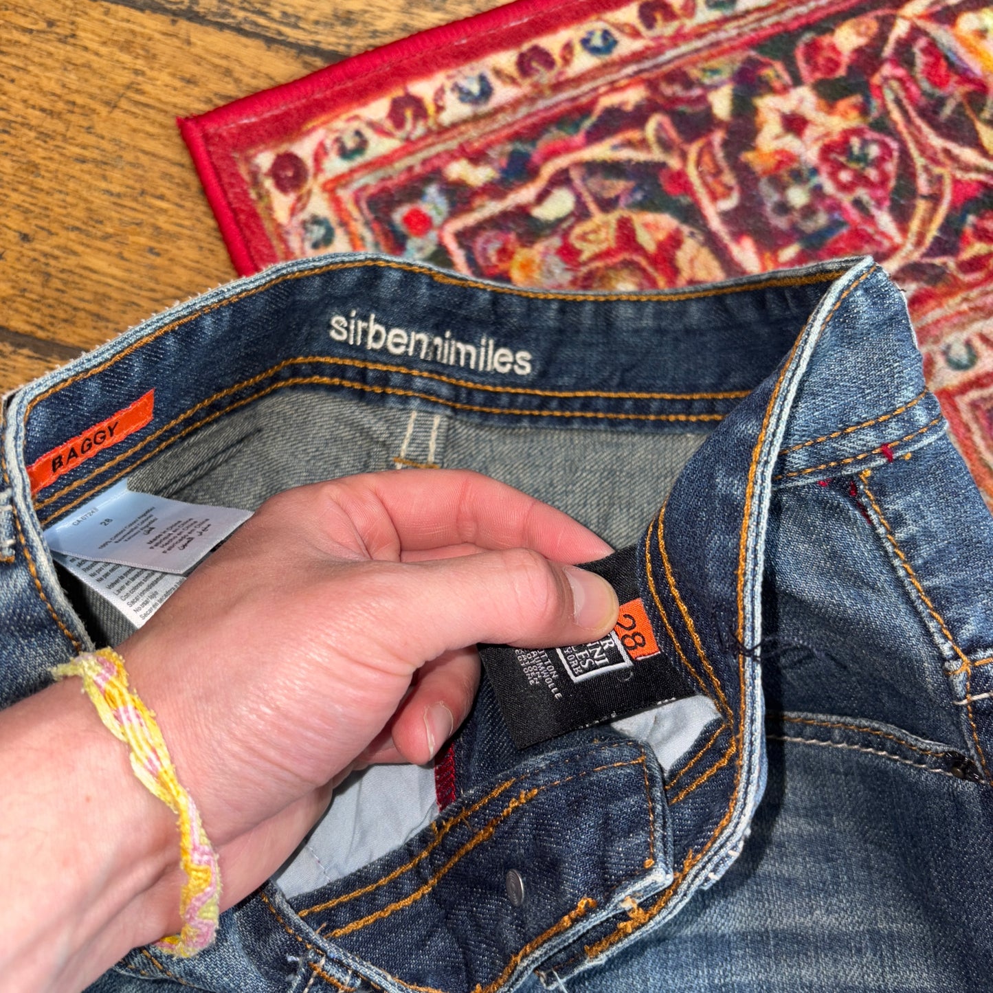 Vintage Sir Benni Miles Blue Y2K Hip Hop Baggy Jeans Shorts Jorts - 30