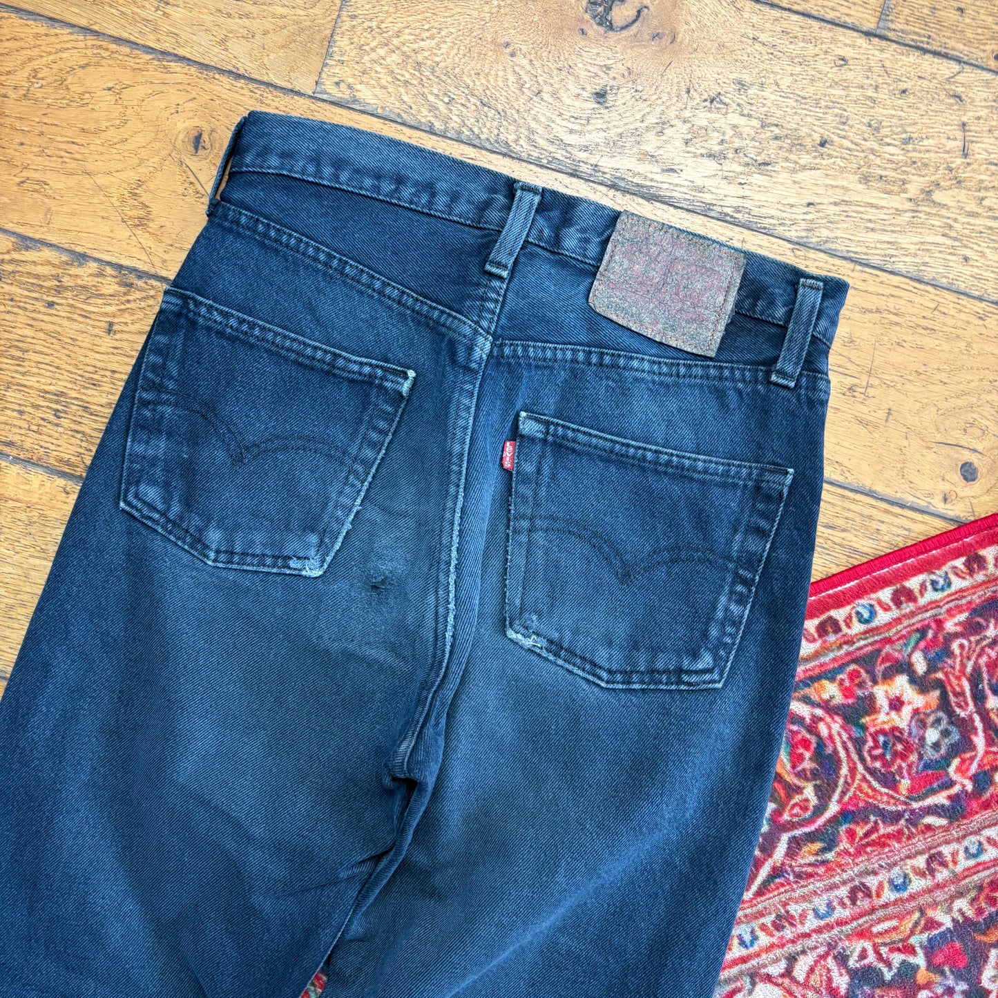 Vintage Levis 501 Straight Navy Denim Jeans - 29S