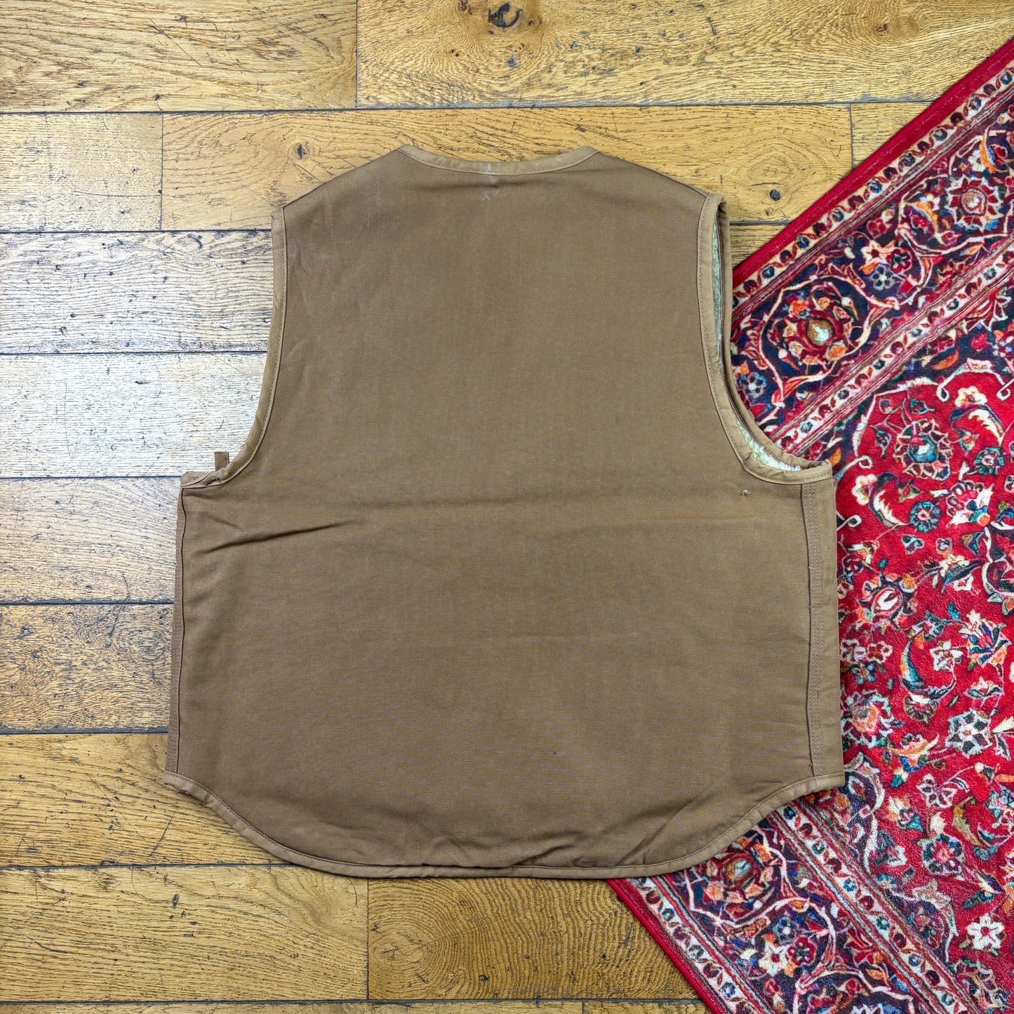 Vintage 80s/70s Carhartt Brown Gilet Vest Workwear Jacket - XL