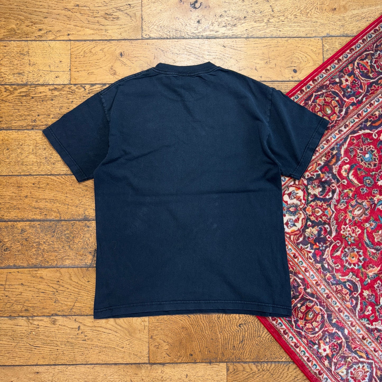 Vintage Thrasher Washed Black Skate Graphic T-Shirt - S