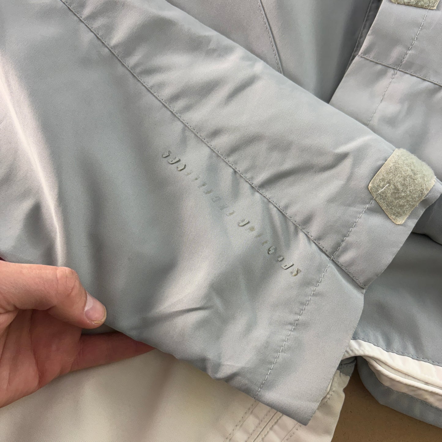 Vintage Nike 00s Y2K Grey Cream Jacket - L