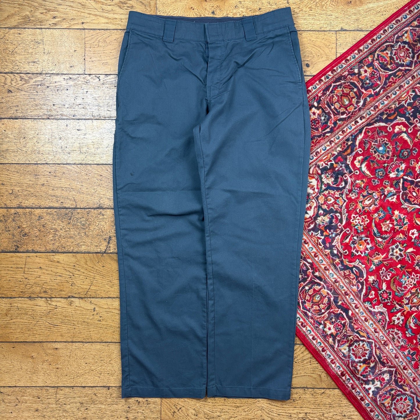 Vintage Dickies 874 Grey Baggy Skate Chino Trousers - 36