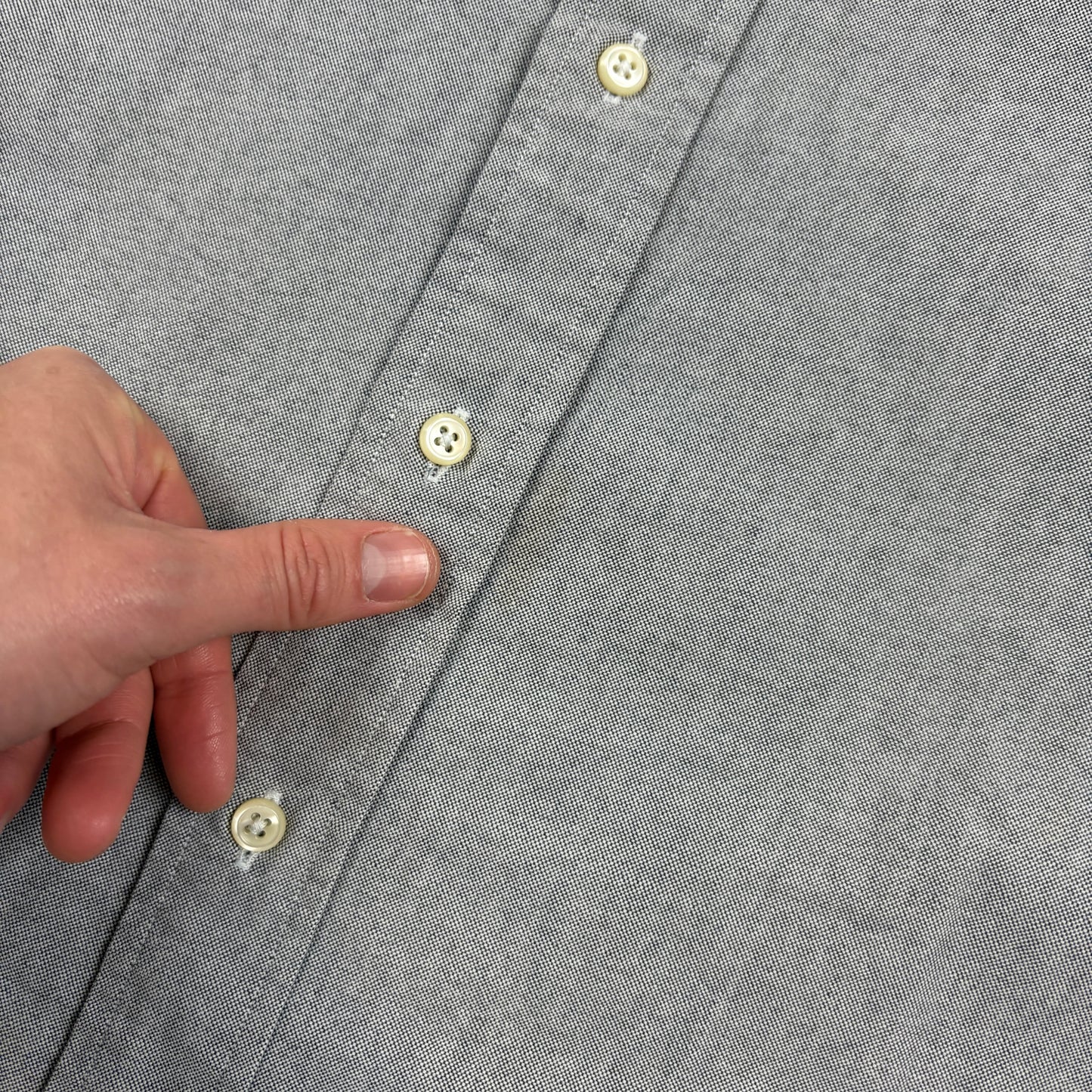 Vintage Ralph Lauren Blue Grey Embroidered Shirt - XXL