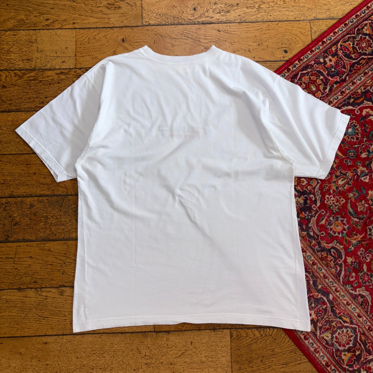 Vintage White Sailing Regatta Embroidered Graphic T-Shirt - XL