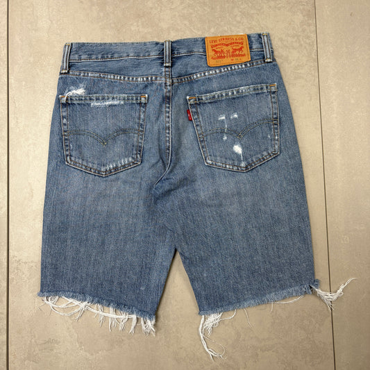 Vintage Levis 511 Blue Denim Shorts - 31