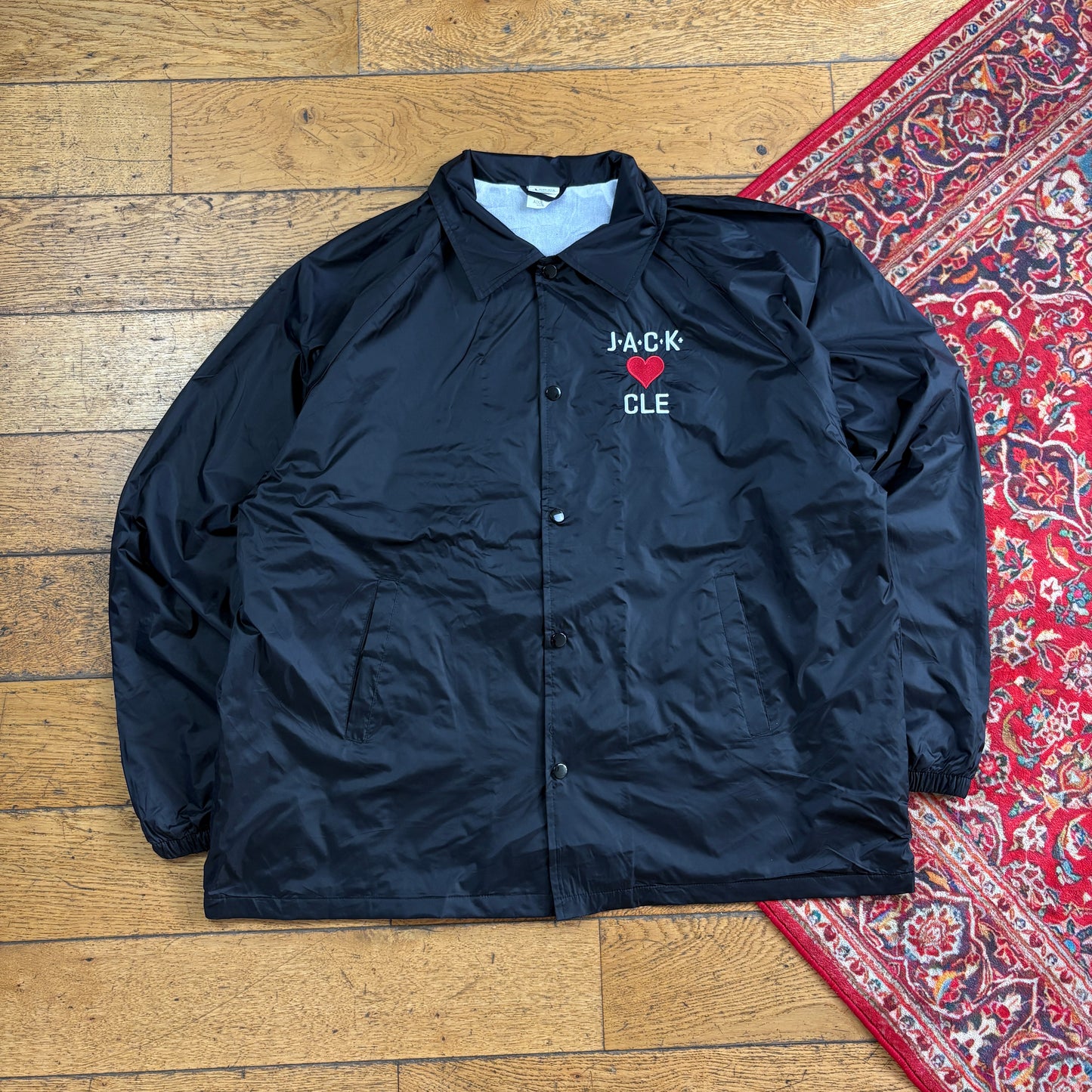 Vintage Black Nylon Coach Harrington Jacket - XL
