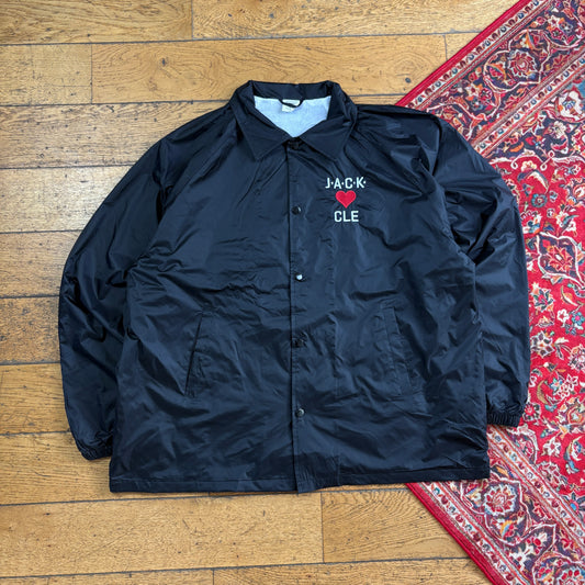 Vintage Black Nylon Coach Harrington Jacket - XL
