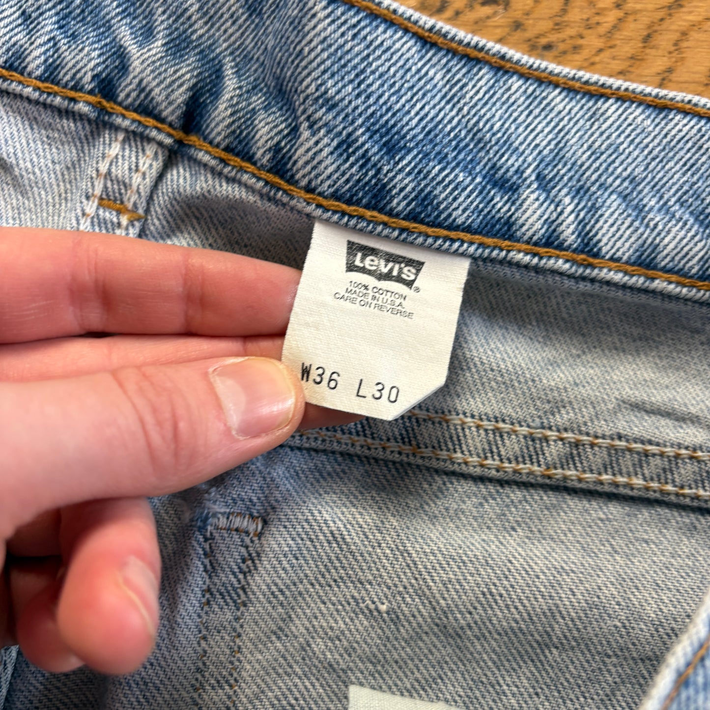 Vintage Levis Baggy Blue Denim Jeans - 36S