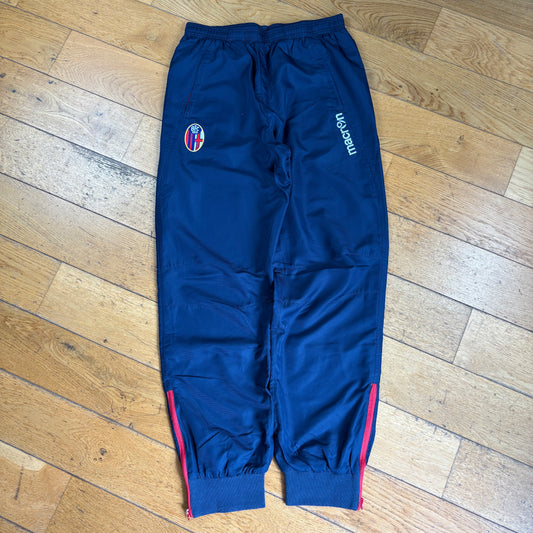 Vintage Bologna FC Navy Baggy Tracksuit Sweatpants Track Pants Bottoms - S