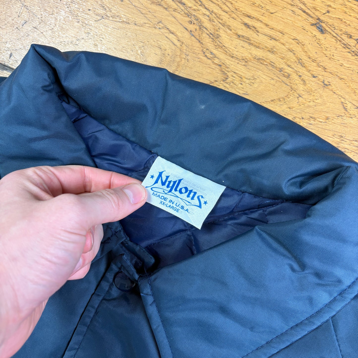 Vintage Black Fire Dept Nylon Coach Harrington Jacket - XXL