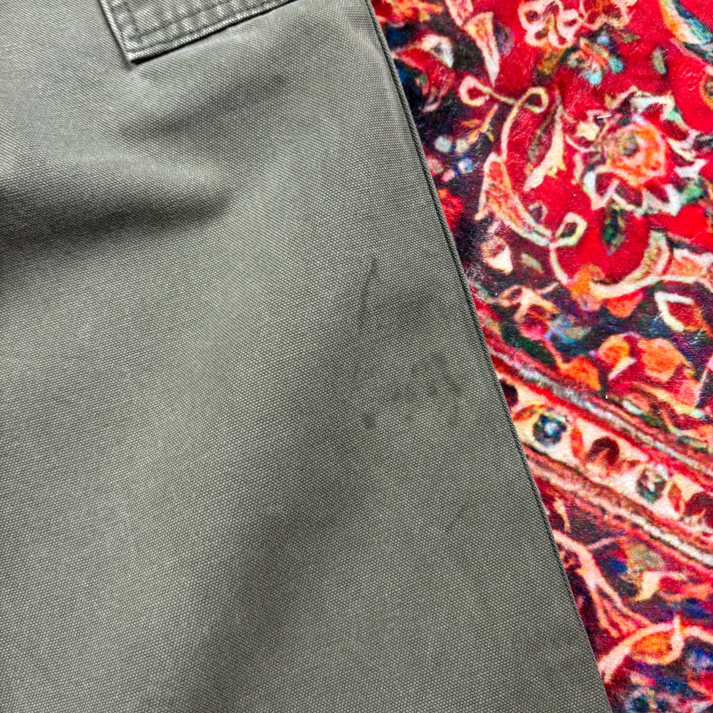 Vintage Dickies Workwear Carpenter Baggy Grey Trousers - 34