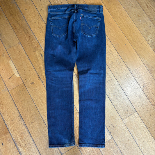 Vintage Levis 511 Slim Dark Blue Denim Jeans - 36