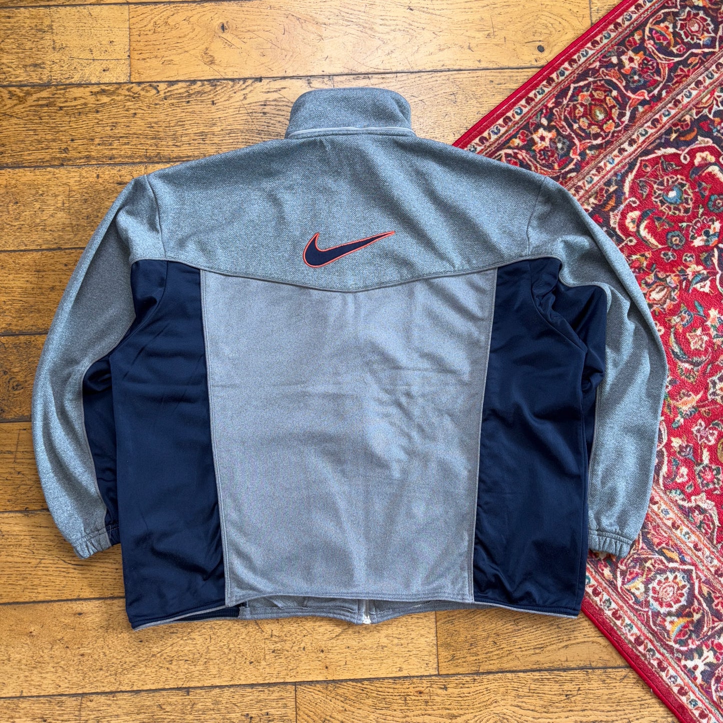 Vintage Nike Grey Tracksuit Track Shell Windbreaker Jacket - XL