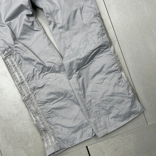 Vintage Adidas Grey Baggy Tracksuit Sweatpants Track Pants Bottoms - M