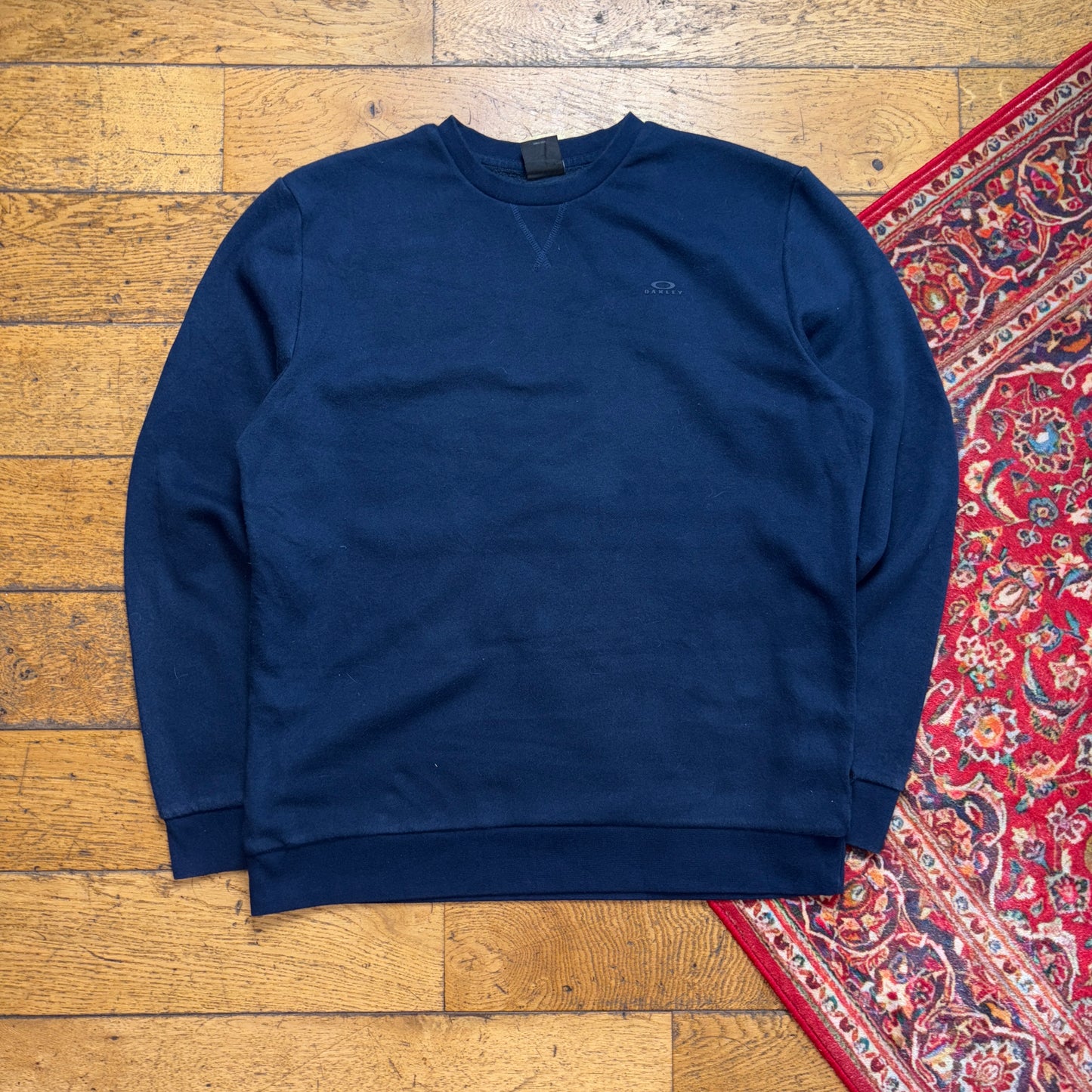 Vintage Oakley Navy Sweatshirt - M