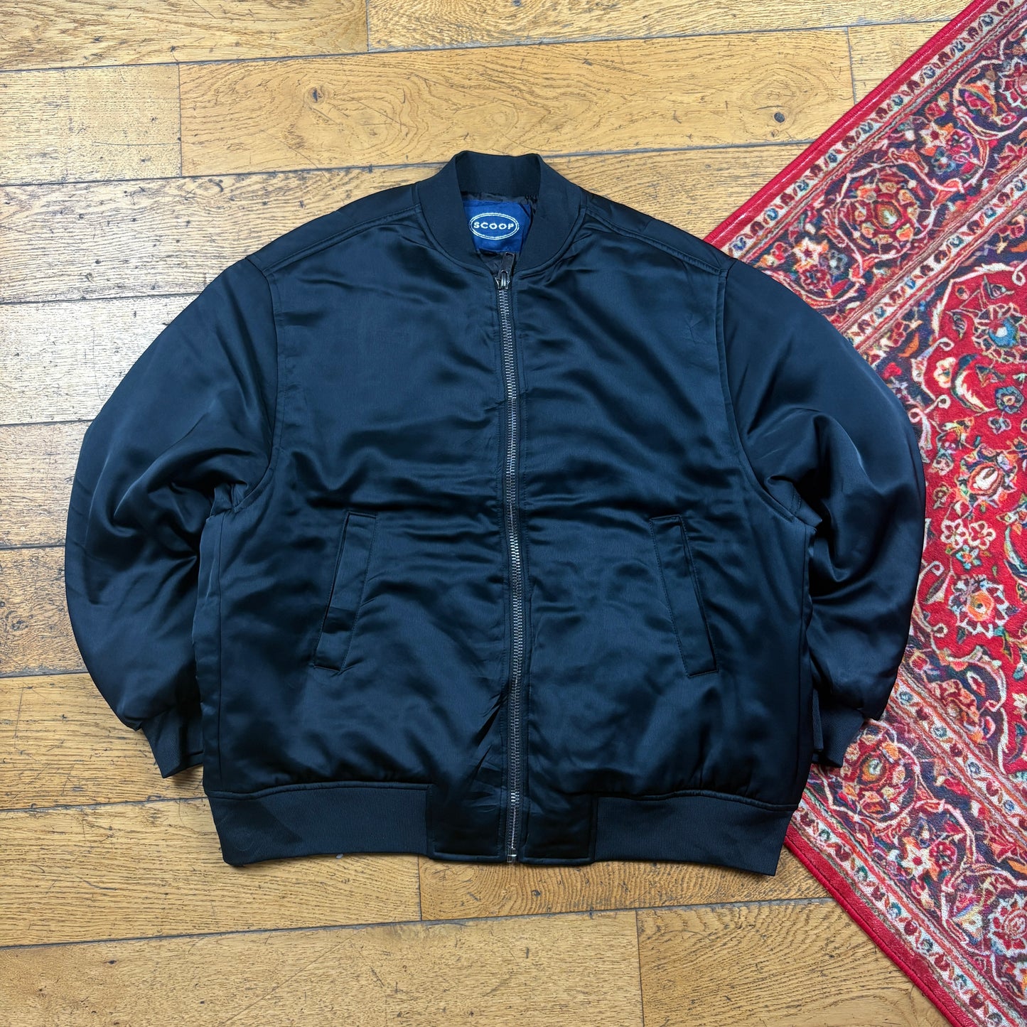 Vintage Black MA-1 Bomber Jacket - M
