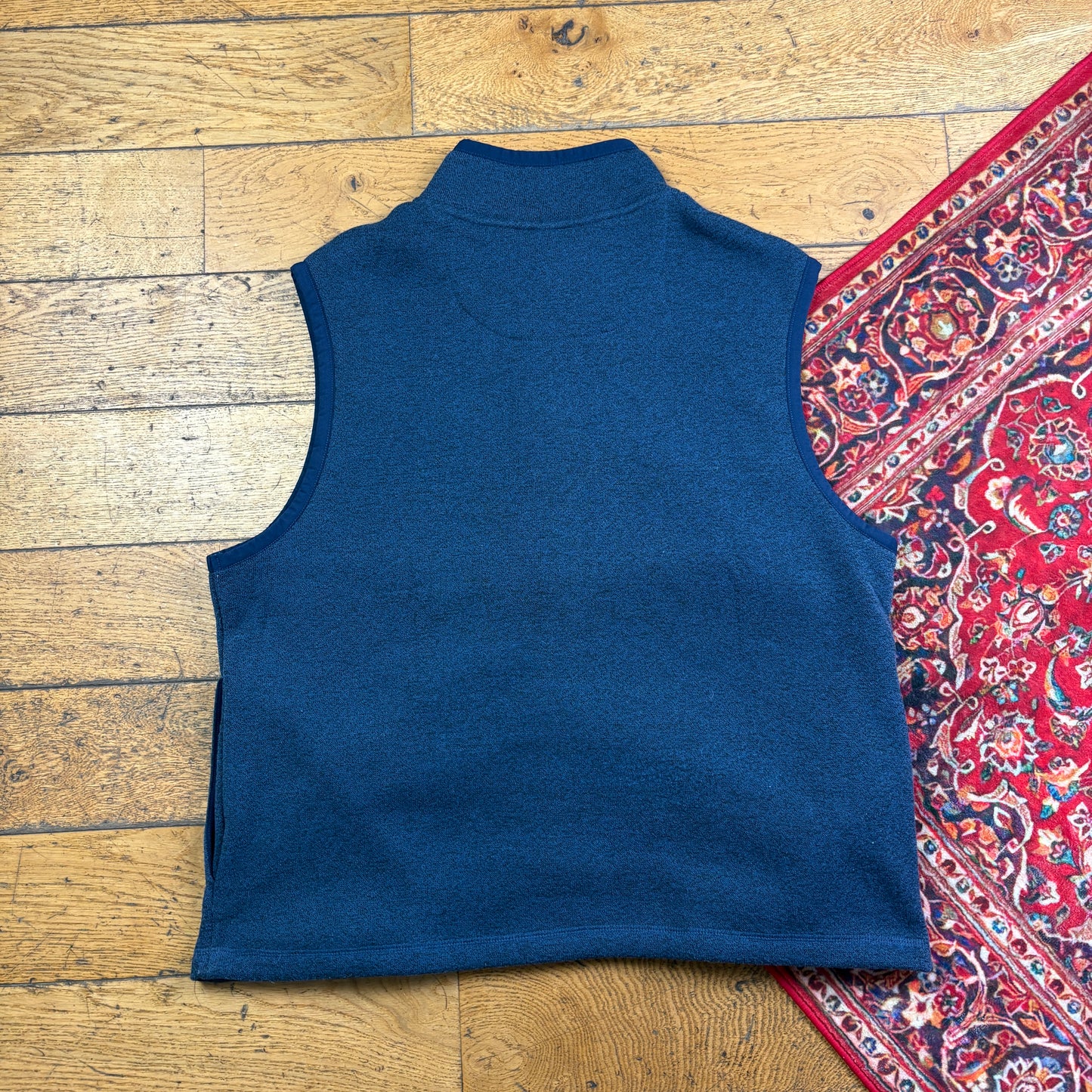 Vintage Weird Fish Surfwear Navy Fleece Gilet Vest - L