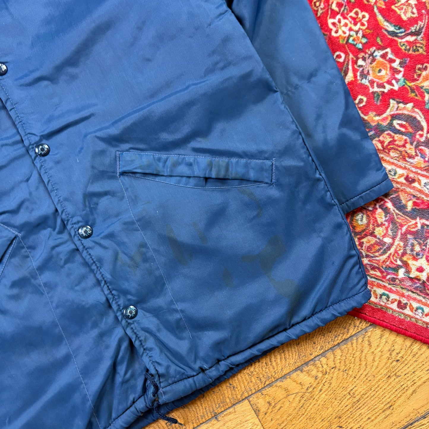 Vintage Navy Nylon Coach Harrington Jacket - S