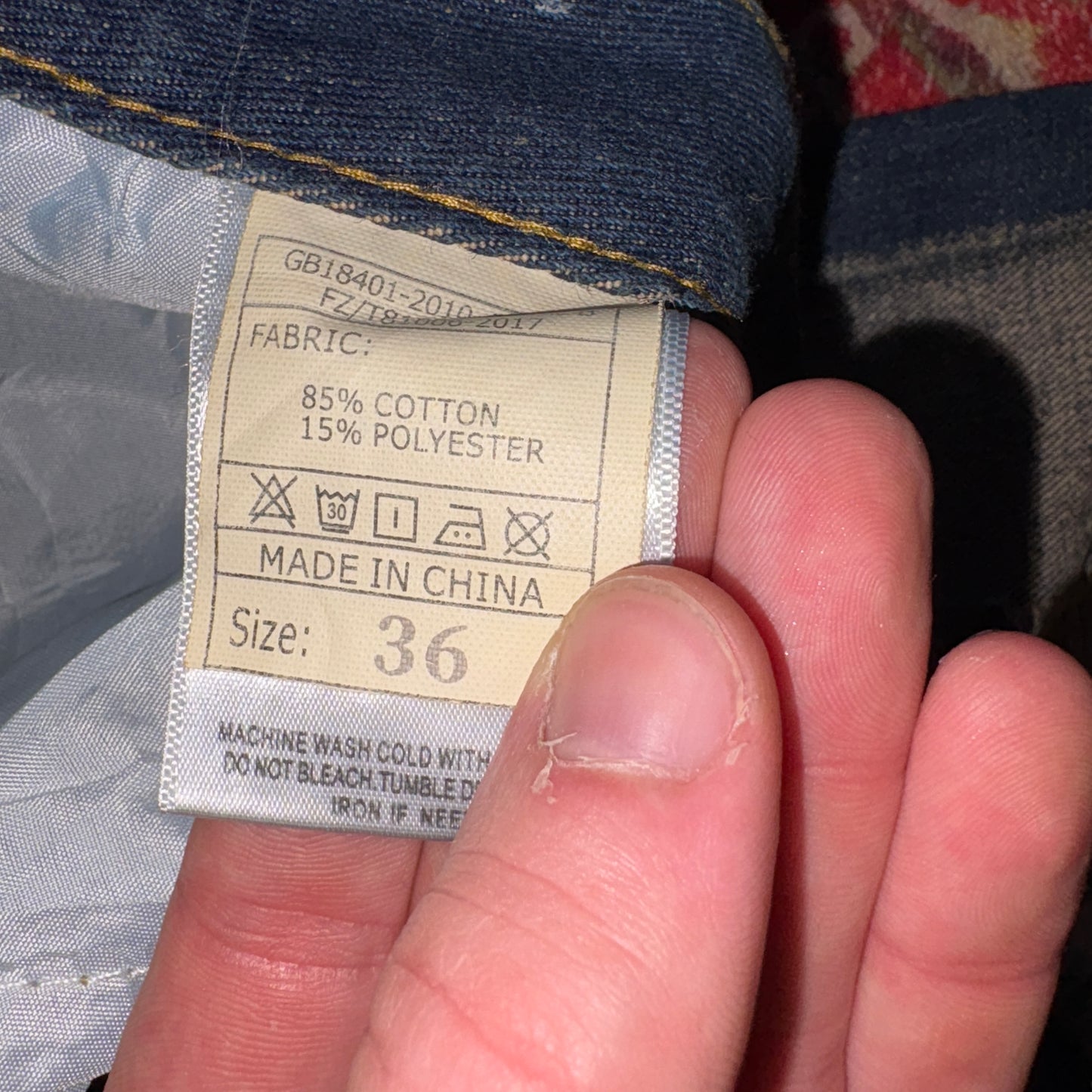 Vintage Blue Bleached Denim Shorts - 36