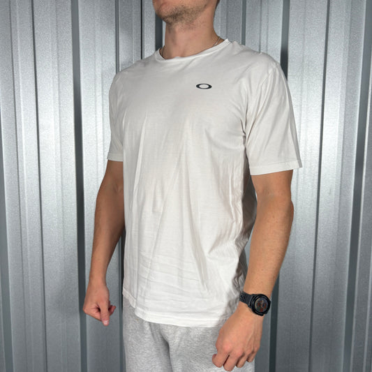 Oakley White Graphic T Shirt - S