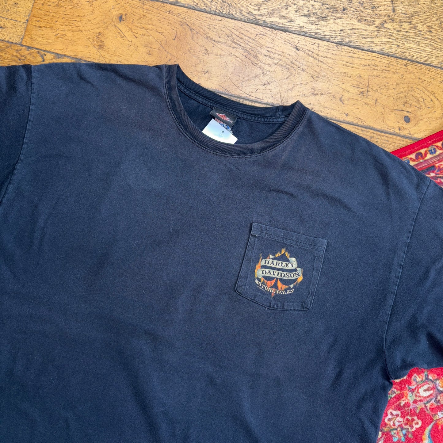 Vintage Harley Davidson Black Graphic T-Shirt - 2XL