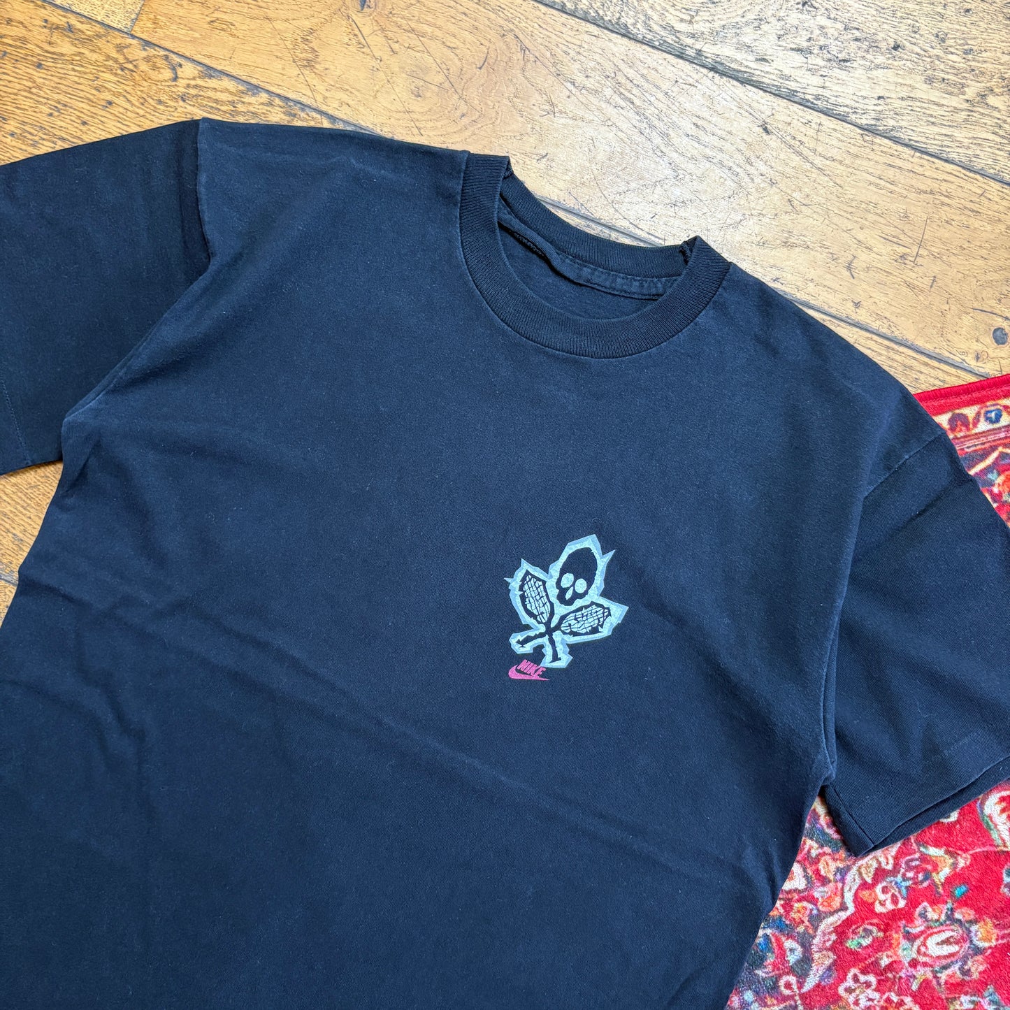 Vintage Nike Tennis Sucks Single Stitch Black Graphic T-Shirt - S