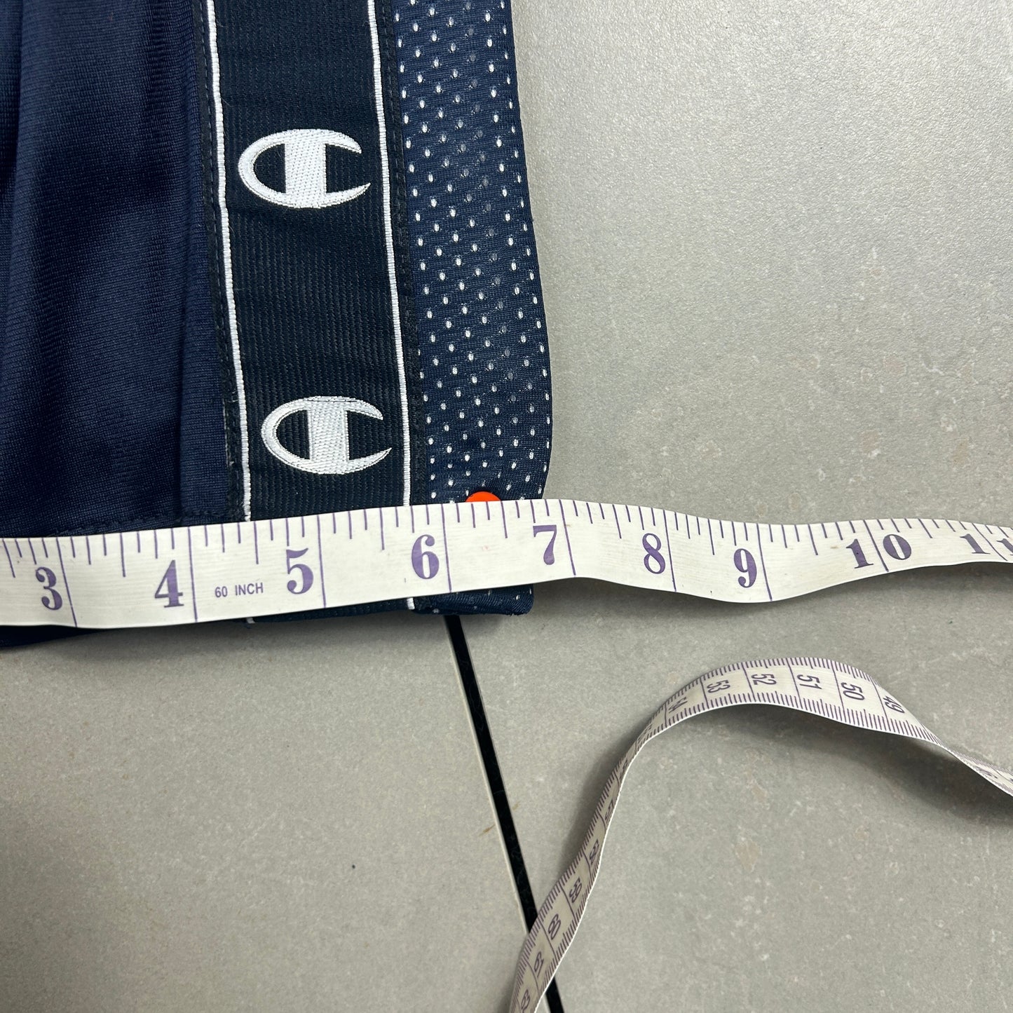 Vintage Champion Slim Navy Popper Tracksuit Track Pants Bottoms - M