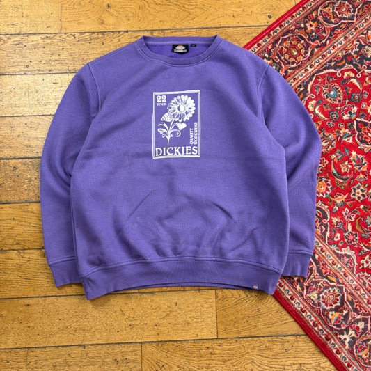 Vintage Purple Dickies Graphic Sweatshirt - L
