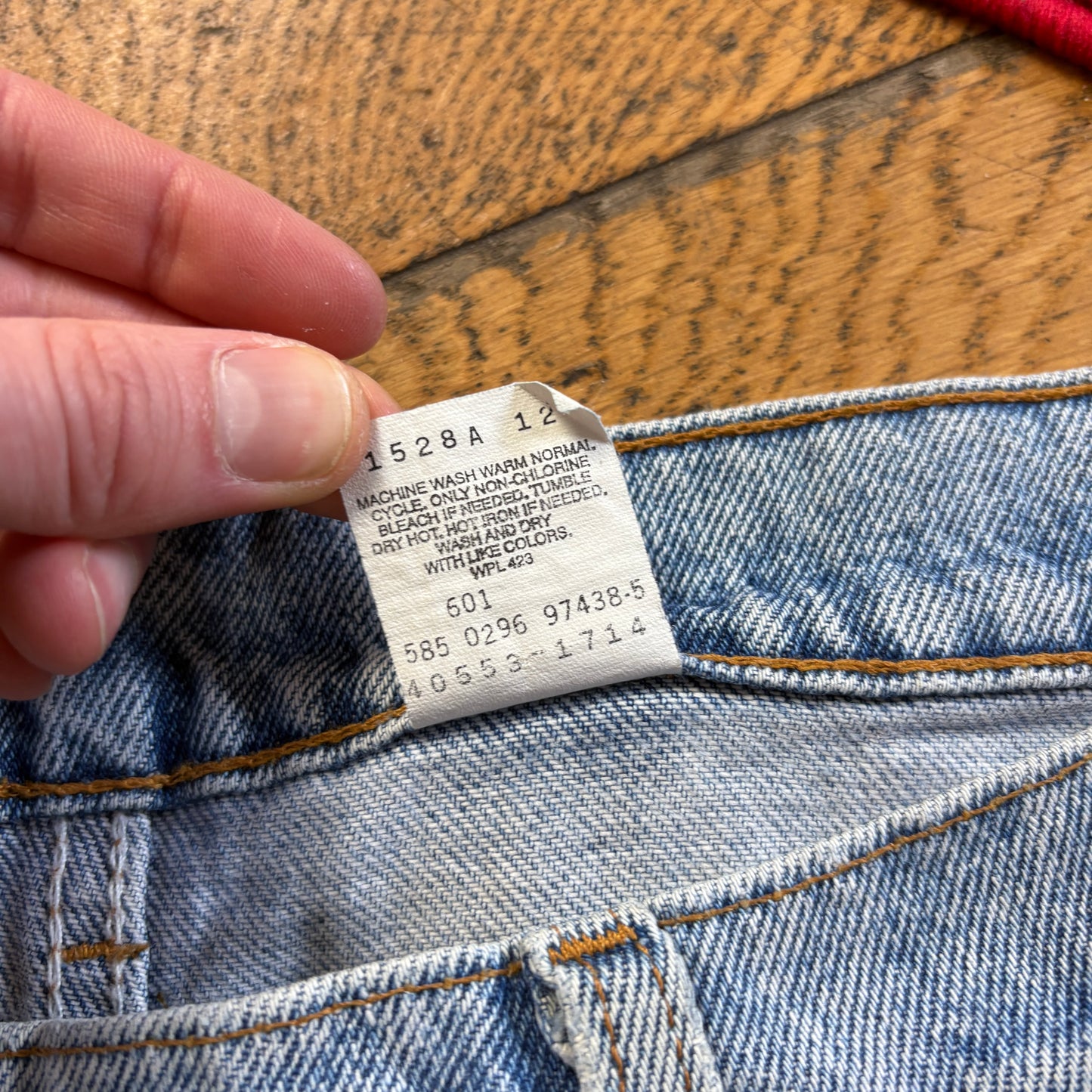 Vintage Levis Baggy Blue Denim Jeans - 36S