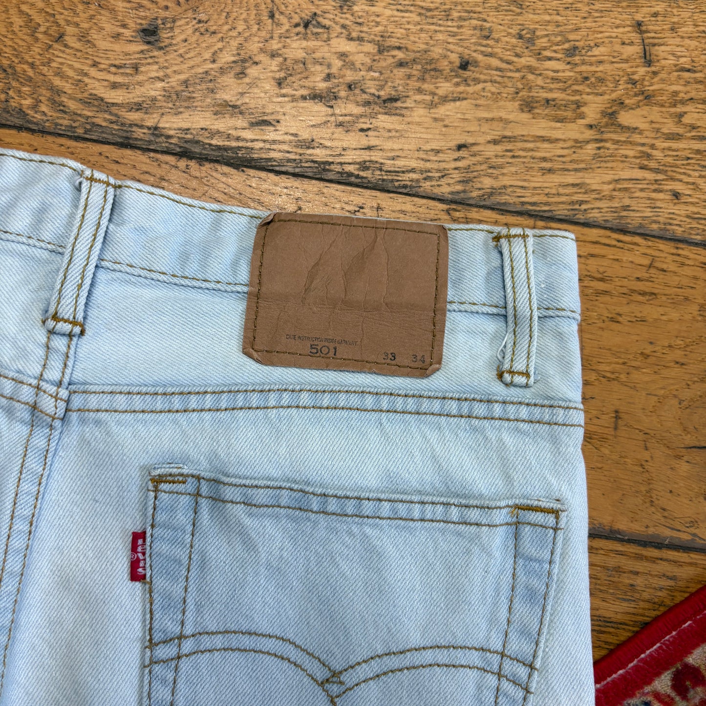 Vintage Levis 501 Straight Blue Denim Jeans - 30S