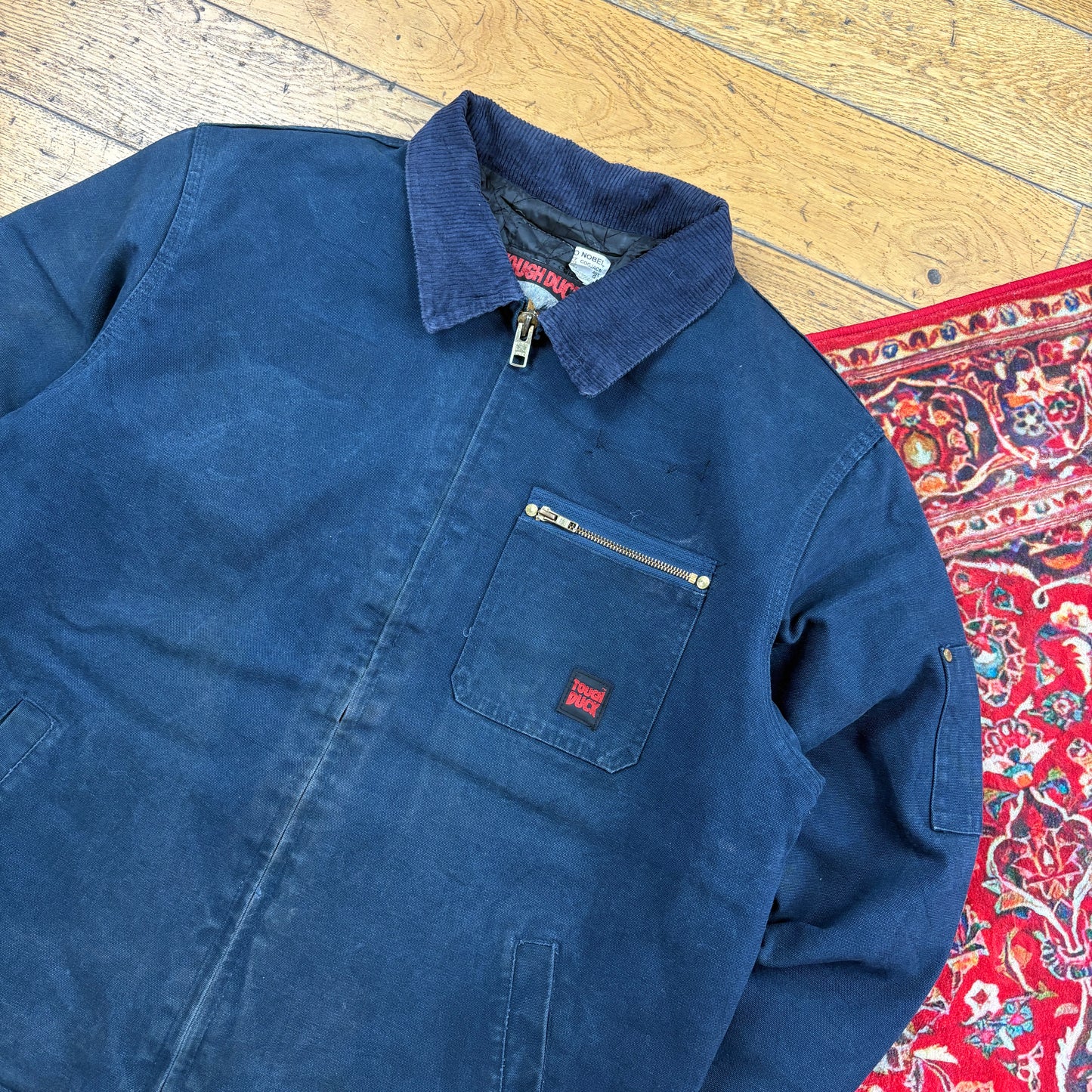 Vintage Workwear Chore Navy Heavyweight Detroit Jacket - L