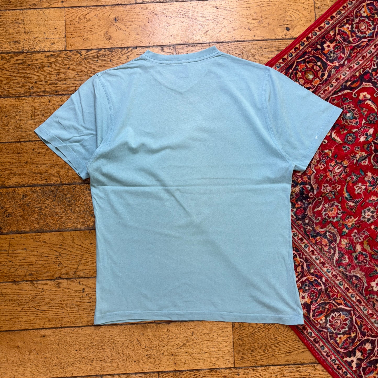 Vintage 00s Y2K Nike Blue Embroidered Swoosh T-Shirt - M