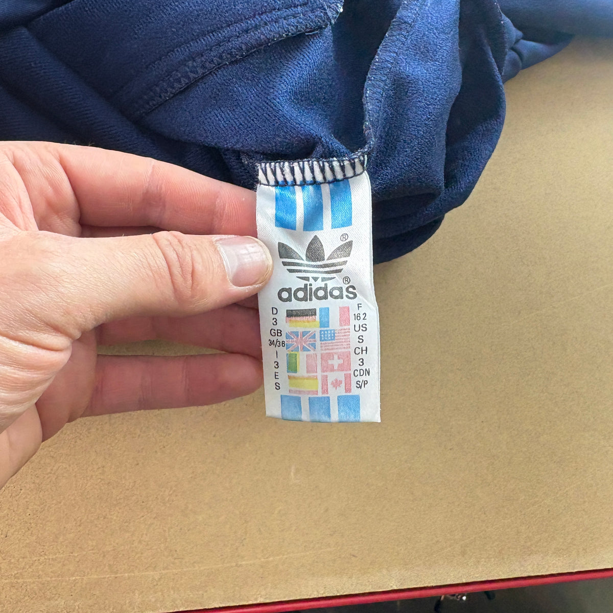 Vintage Adidas 90s Navy Tracksuit Track Jacket - S