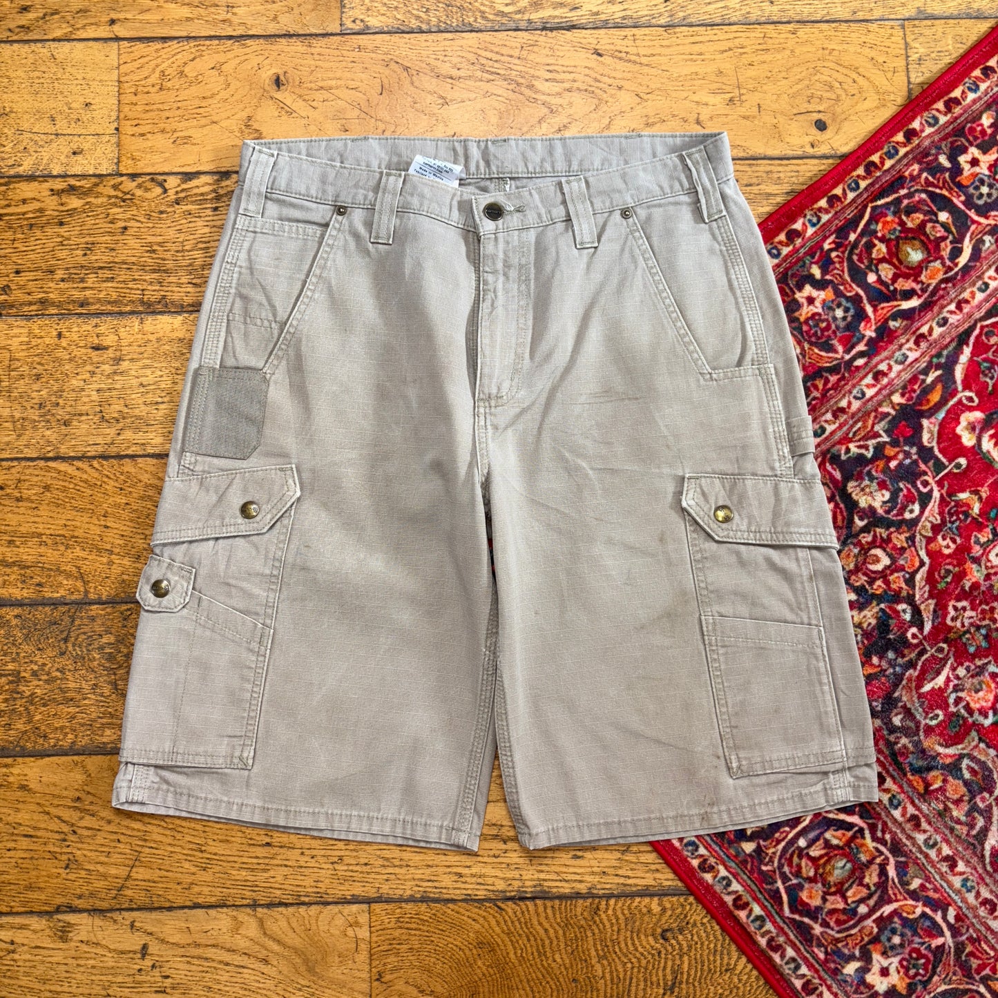 Vintage Carhartt Brown Workwear Baggy Carpenter Shorts - 34