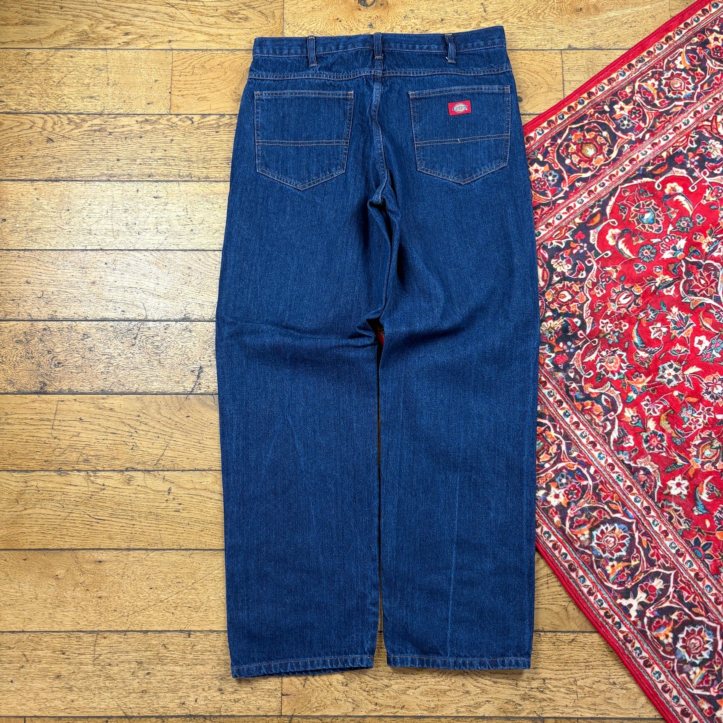 Vintage Dickies Blue Workwear Carpenter Baggy Jeans - 34