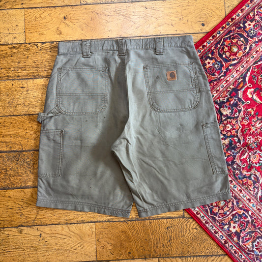 Vintage Carhartt Brown Workwear Baggy Carpenter Shorts - 36