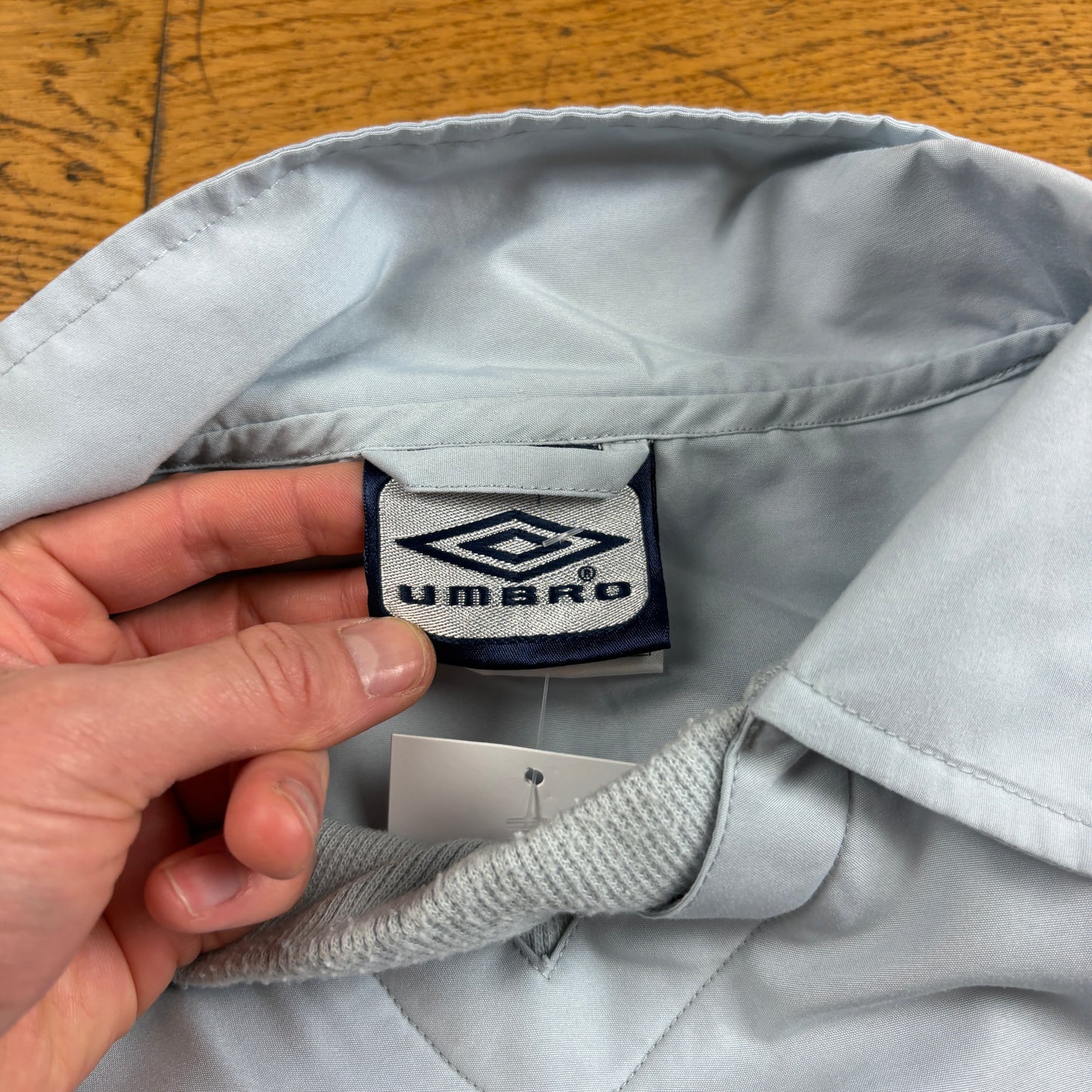 Vintage Umbro England Training Tracksuit Pullover Blue Football Jacket - XL