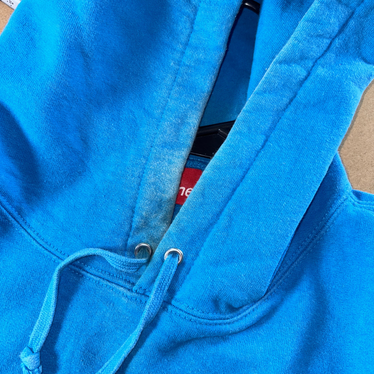 Supreme Mini Box Logo Blue Hoodie Sweatshirt - M