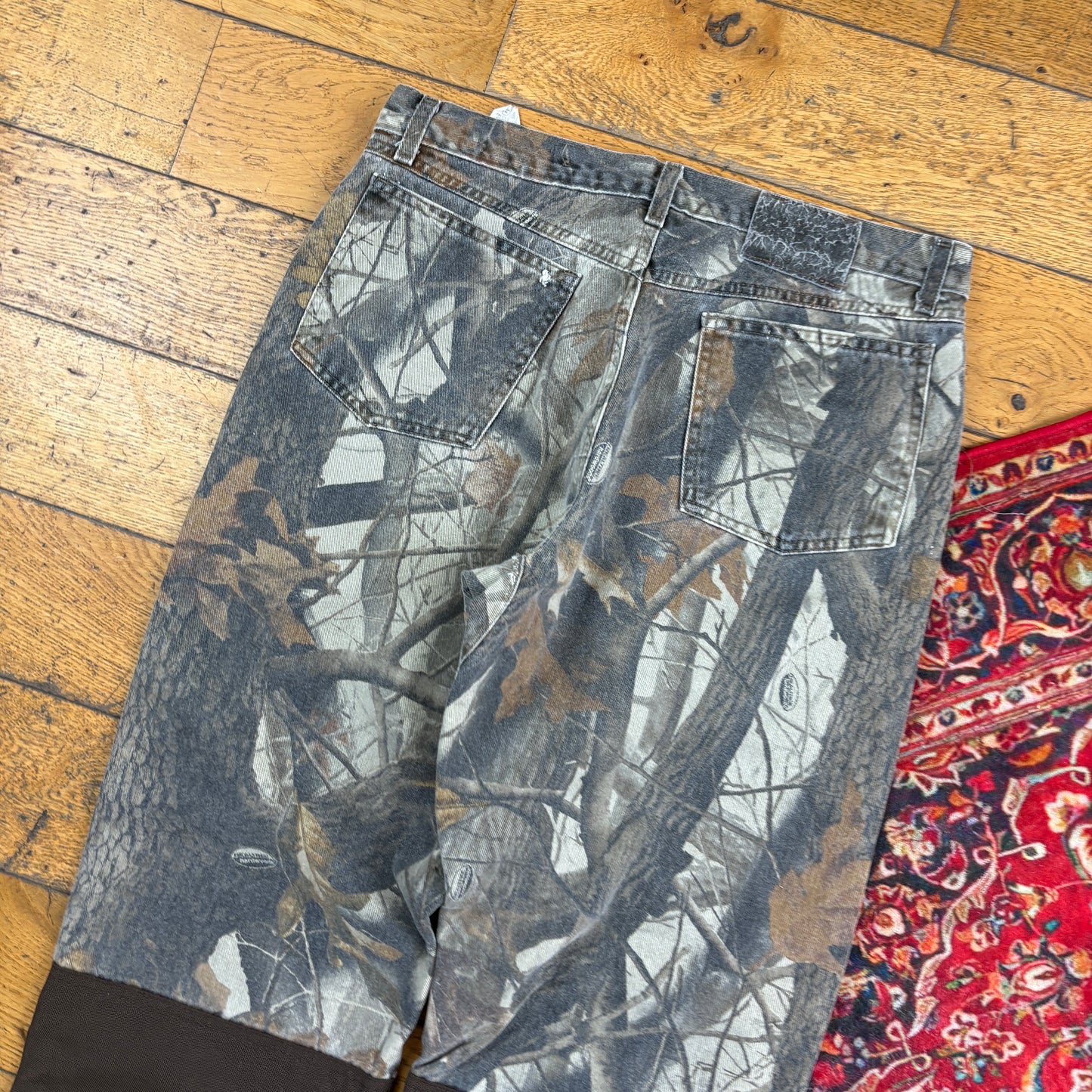 Vintage Real Tree Camo Green Hunting Workwear Trousers - 33