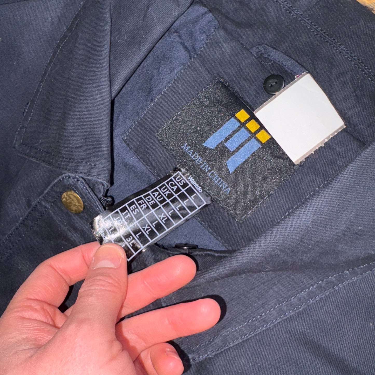 Vintage Navy Workwear Chore Carhartt Style Jacket - L