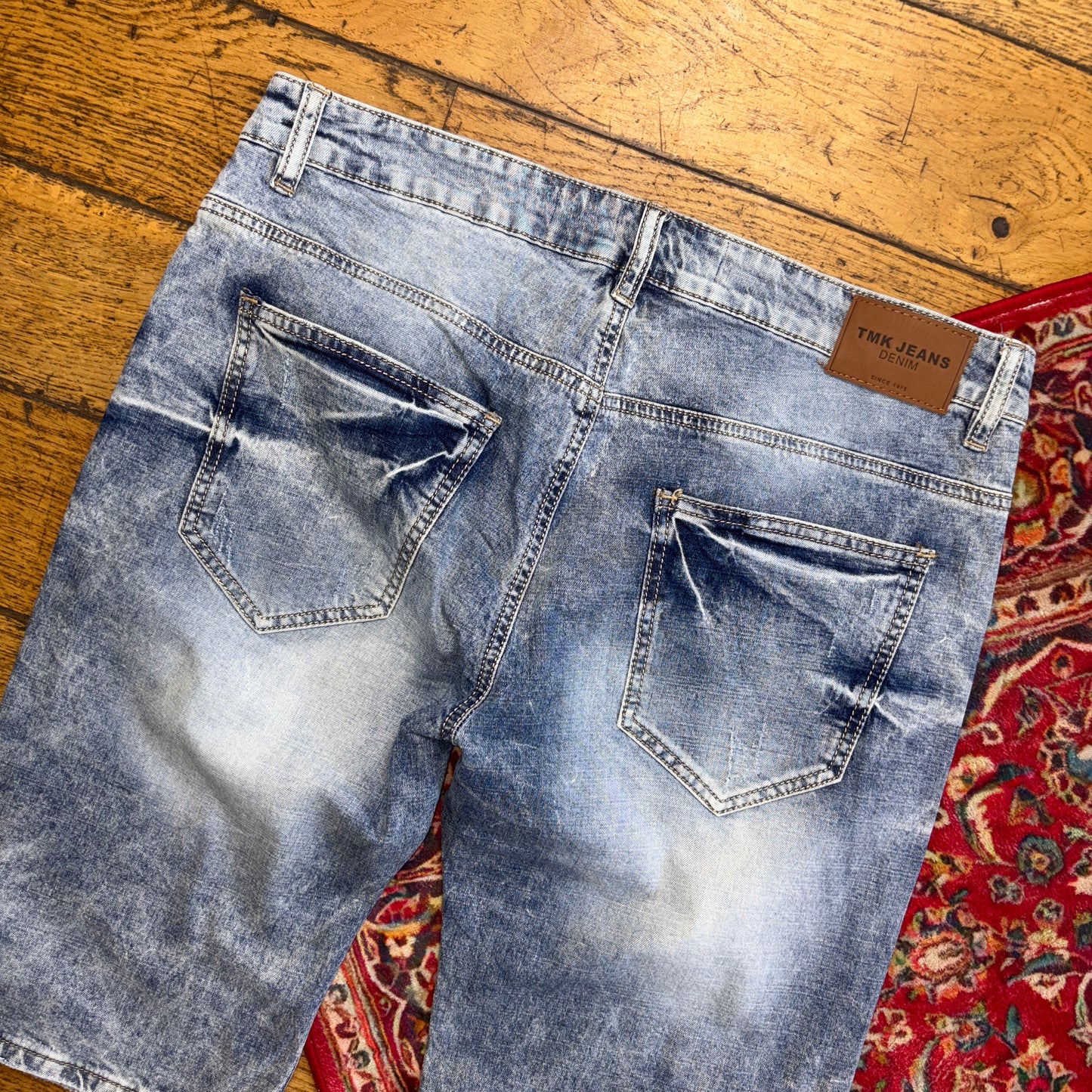 Vintage Blue Denim Shorts - 38