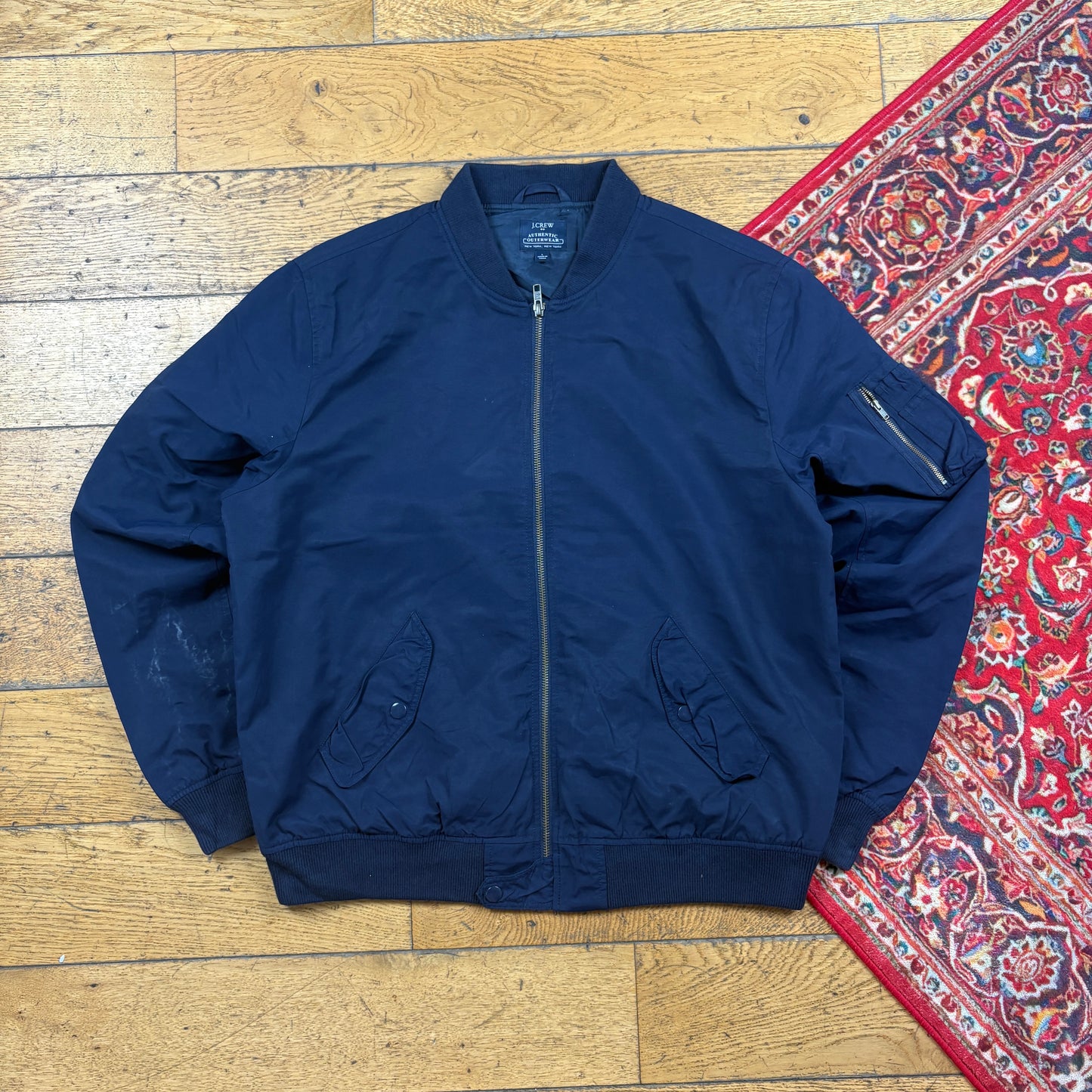 Vintage Navy MA-1 Bomber Jacket - L